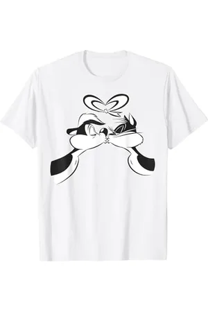 LOONEY TUNES Pepe Le Pew San Valentino Bacio Maglietta