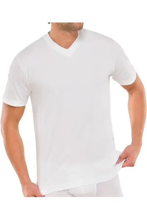 Schiesser T-Shirt Canottiera, (Weiß (100-weiss), L Uomo