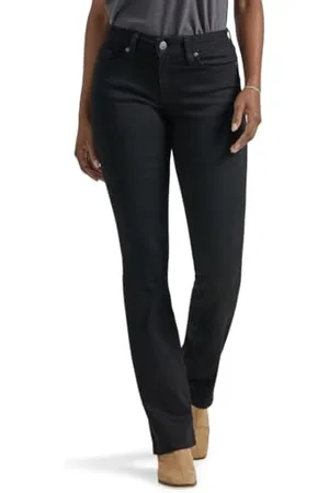 Lee Legendary Mid Rise Bootcut Jean Jeans, Nero, 12 Medium Donna