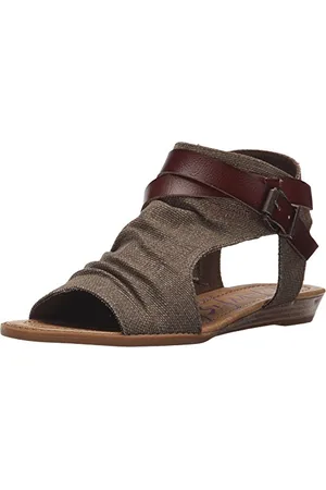 Blowfish Blowfish Balla Donna US 7 Marrone Sandalo con la Zeppa