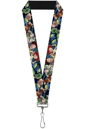 Buckle Cordino-1.0-Toy Story Personaggi Running2 Denim Rays Portachiavi, , Taglia Unica Unisex-Adulto
