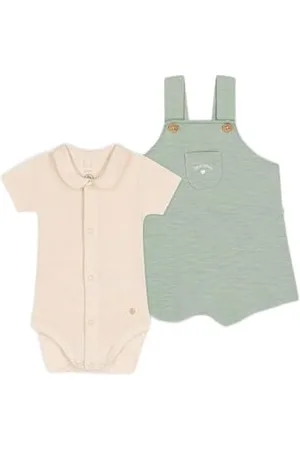 Petit Bateau A09mp Salopette, , 6 Mesi Unisex-Bimbi