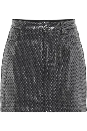 ONLY Onlzera MW Sequin Short Skirt Xt Pnt Gonna, , L Donna