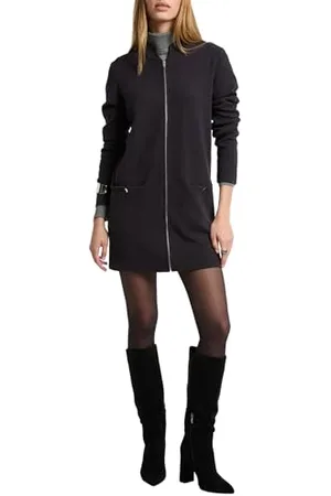 Morgan 242-MDICTEE Cardigan Lungo con Cerniera, a Maniche Lunghe, , XS Women
