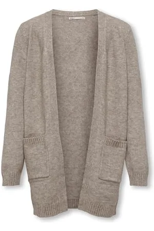 ONLY Koglesly L/S Open Cardigan Knt Noos Maglione, Beige, 5 Anni Donna
