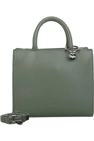 Buffalo Big Boxy Muse Dark Green, Shopper Donna