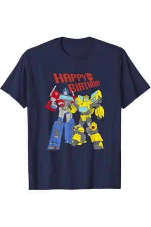 TRANSFORMERS Evergreen Happy Birthday Autobots Action Pose Maglietta