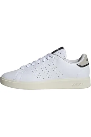 adidas Advantage Base 2.0 Shoes, Scarpe Uomo, Ftwr White/Ftwr White/Wonder Alumina, 42 2/3 EU