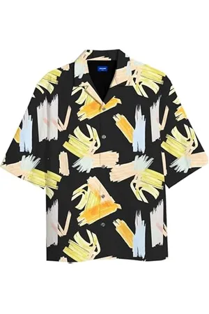 JACK&JONES JUNIOR Jorjeff Gallery AOP Resort Shirt S Jnr Camicia a Maniche Corte, , 140 Bambini e Ragazzi