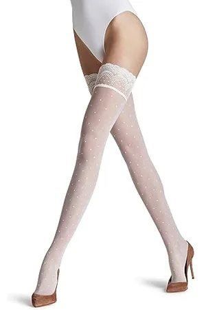 Falke Dot 15 DEN W Stu trasparenti velati tinta unita 1 paio, Autoreggenti Donna, , S