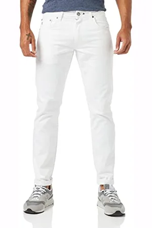 Hackett White Denim Pantaloni Casual Uomo, (White 800), 32W