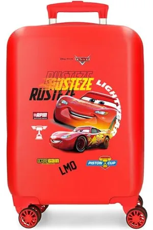 Disney Joumma Cars Rusteze Lightyear Valigia da cabina rossa 33 x 50 x 20 cm Rigida ABS Chiusura a combinazione laterale 28,4 L 2 kg 4 ruote doppie bagaglio a mano, , Valigia cabina