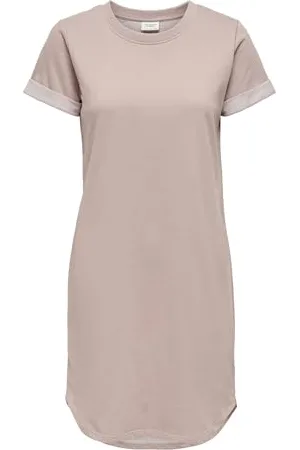 JDY Ivy Life S/S Dress Jrs Noos, Vestito casual Donna, (Adobe Rose), S