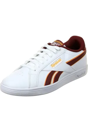 Reebok Court Retro, Sneaker Unisex-Adulto, White/RICHMAROON/FIERCEGOLD, 43 EU