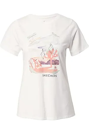Skechers T-Shirt aerografo Maglietta, , L Donna