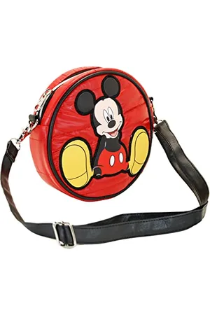 Disney Topolino Shoes-Borsa a Tracolla Rotonda Padding, , 18.5 x 18.5 cm