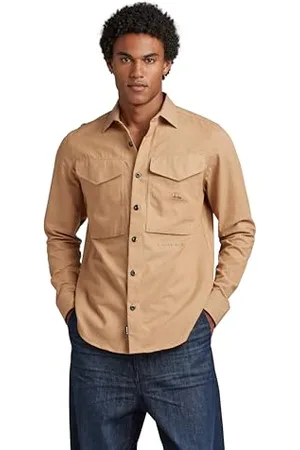 G-Star Uomo Cargo Regular Shirt, (chipmunk D22971-D187-3886), M