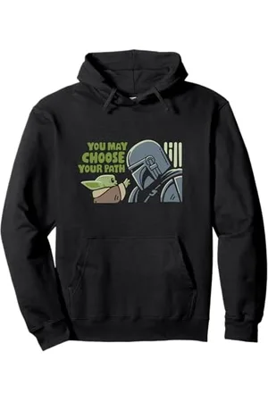 STAR WARS The Mandalorian Mando Grogu Choose Your Path Felpa con Cappuccio