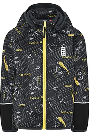 LEGO Wear Wear Ninjago Softshell Jacke 8.000 Wassersäule, wasserabweisend, winddicht, LWSejoun 602 Giacca a Vento, , 116 Unisex-Adulto
