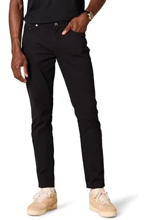 Amazon Pantaloni in Twill Elasticizzati con 5 Tasche Slim Uomo, , 35W / 32L