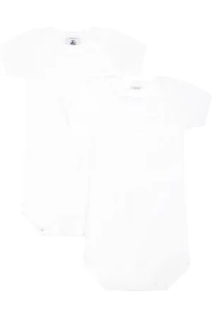 Petit Bateau A01T4, Body a righe a maniche corte (Pacco da 2) Unisex - Bimbi 0-24, , 24 mesi