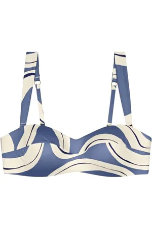 Triumph Donna Summer Allure DP, Bikini top, BLUE COMBINATION, 48 / B
