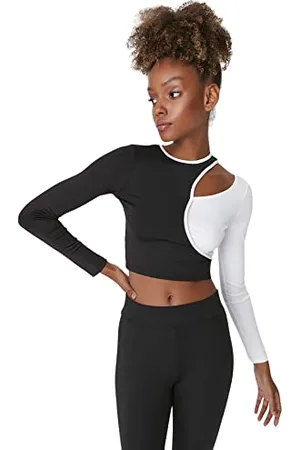 Trendyol Camicetta in Maglia Girocollo Standard da Donna Camicia, , XS