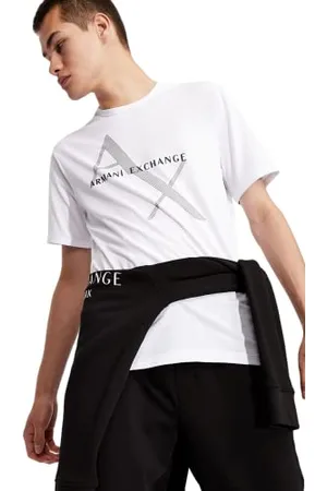 Armani Exchange T-shirt Classica In Cotone Con Logo, T-shirt Uomo, , L