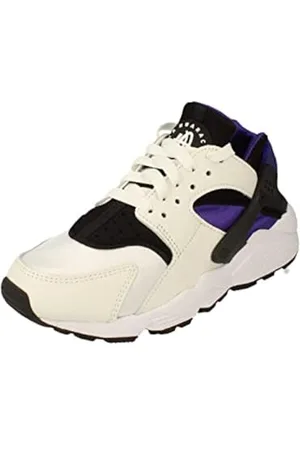 Nike Da Donna Air Huarache Running Trainers DH4439 Sneakers Scarpe (UK 4 US 6.5 EU 37.5, White Black Purple 105), , 37.5 EU