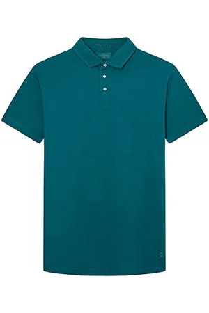 Hackett Hackett GMD Maglia SS Polo, Verde Marino, XL Uomo