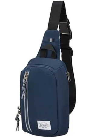 American Tourister BrightUp - Borsa a tracolla, 24 cm, Navy Blue
