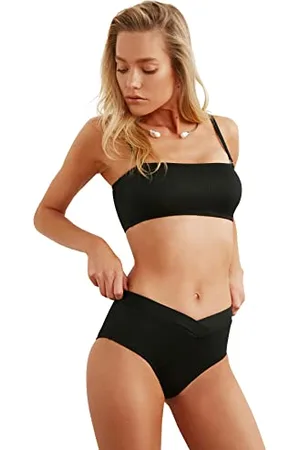 Trendyol Donna Vita Alta Normale Trotter Hipster Bikini Bottom Costumi da Bagno, , 0
