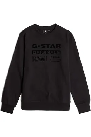 G-Star Bambini e Ragazzi Kids Sweater Unbrushed, (dk black D25883-01-6484), 16 anni