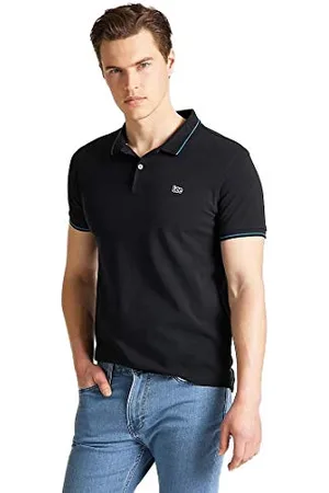 Lee Pique Polo, T-Shirt Uomo, (Black 01), M