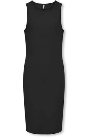ONLY KOGBELFAST Life S/L Midi Dress Noos Jrs Abito, Black, 134-140 cm Bambina