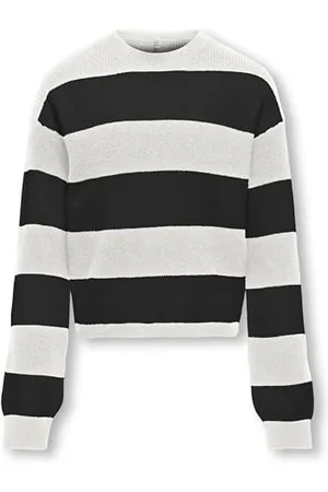 ONLY Kogfranca Short L/S Stripe Knt Noos Pullover, , 110/116 cm Bambina