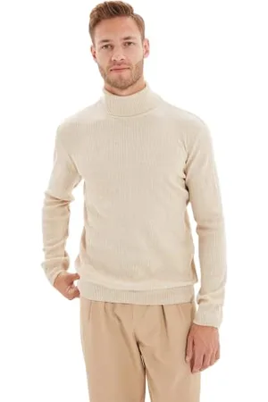 Trendyol Maglione Slim a Collo Alto Maglia di Tuta, , XL Uomo