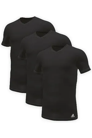 adidas Multipack V-Neck T-Shirt (3pk) Maglie Termiche, Nero, L Uomo