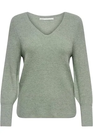 ONLY Onlatia L/S V-neckcuff Pullover Knt Noos Maglione, , S Donna