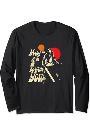STAR WARS : Obi-Wan Kenobi May The 4th Be With You Humor Maglia a Manica