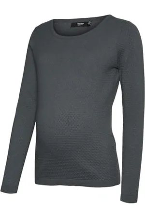 Mama;licious MAMA.LICIOUS Vmmcare Structure LS O-Neck Blou Noos Pullover, , L Donna