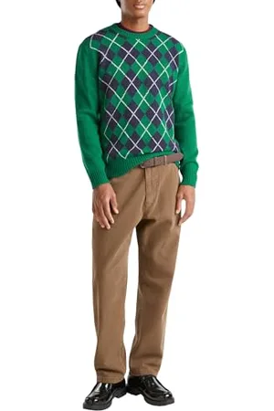 Benetton Maglia G/C M/L 103MK1088 Maglione, , L Uomo