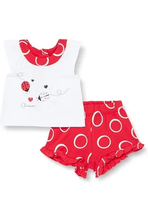 chicco Completo 2 Pezzi: Maglietta e Pantaloni Corti, Neonata
