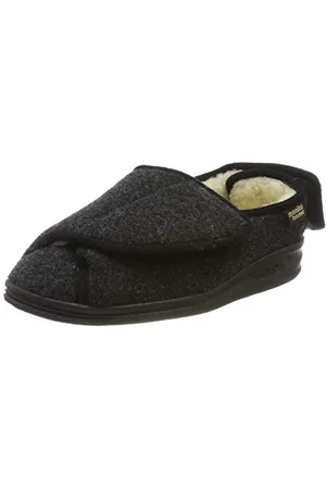 Manitu Home Unisex-Hausschuh, Pantofole a Collo Basso Uomo, Nero (Black 1), 40 EU