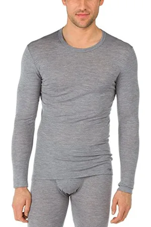 Calida Wool & Silk-Maglietta a Maniche Lunghe Intimo, Oscurante, , 46-48 Uomo