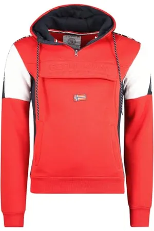 Geographical Norway Fago Men Hood Felpa con Cappuccio, , M Uomo