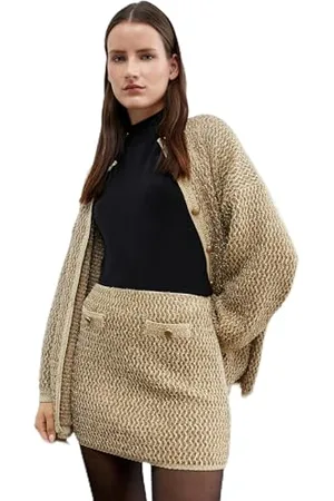 Koton Glitter Knitted Mini Skirt Gonna, (164), L da Donna