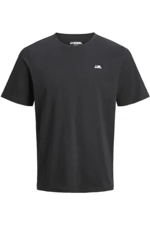 JJ Jrebrebel Logo Tee SS Crew Neck Noos T-Shirt, , M Uomo