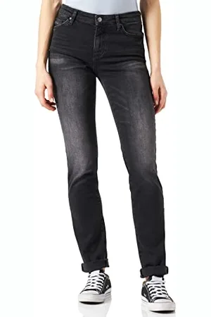 Armani Exchange Cigarette, Five Pockets, Back Logo Jeans, Grigio Denim, 27 Donna