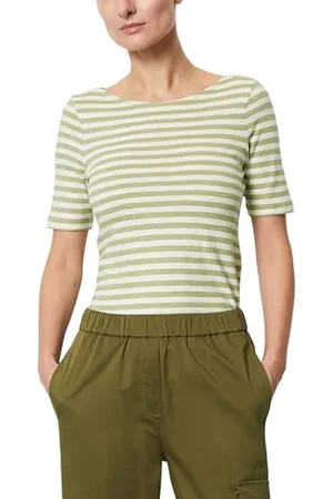 Marc O’ Polo 402219651333, T-Shirt Donna, Multi/Steamed Sage, M